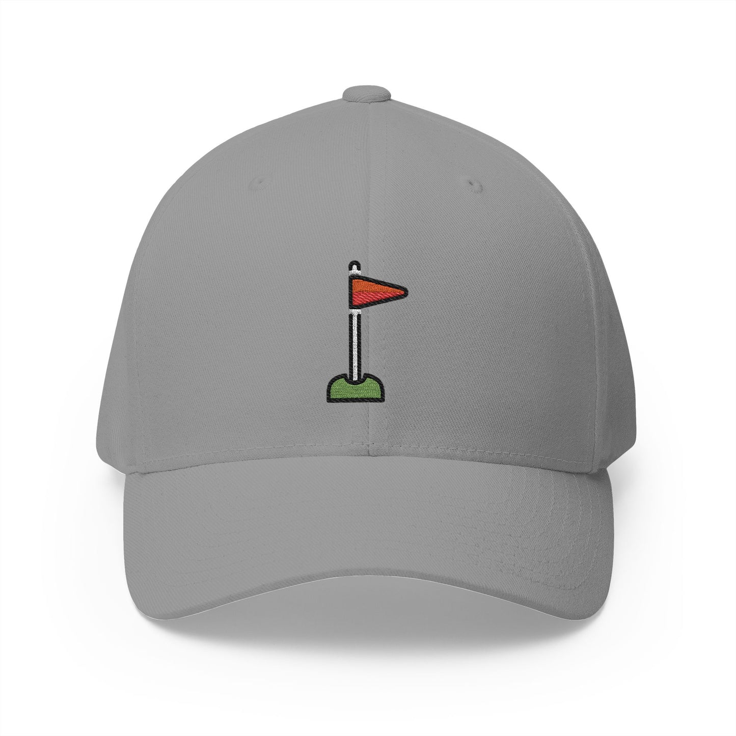 Flag In Hole Emoji Grey Cap – Premium by Capmoji