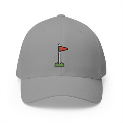 Flag In Hole Emoji Grey Cap – Premium by Capmoji