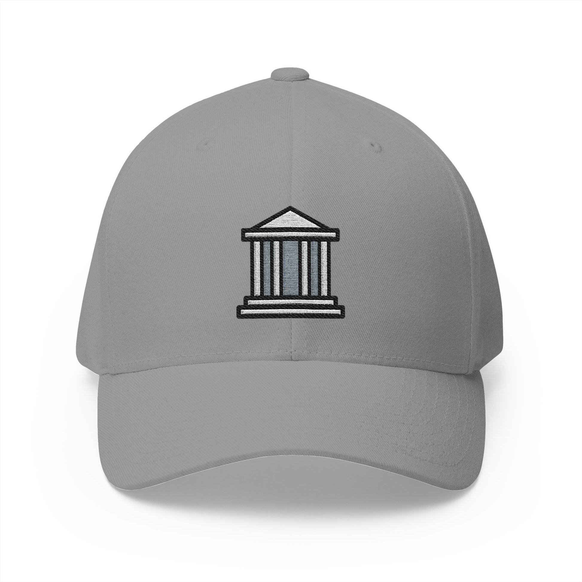 Classical Building Emoji Grey Cap – Premium by Capmoji