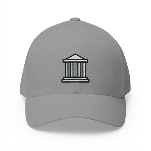 Classical Building Emoji Grey Cap – Premium by Capmoji