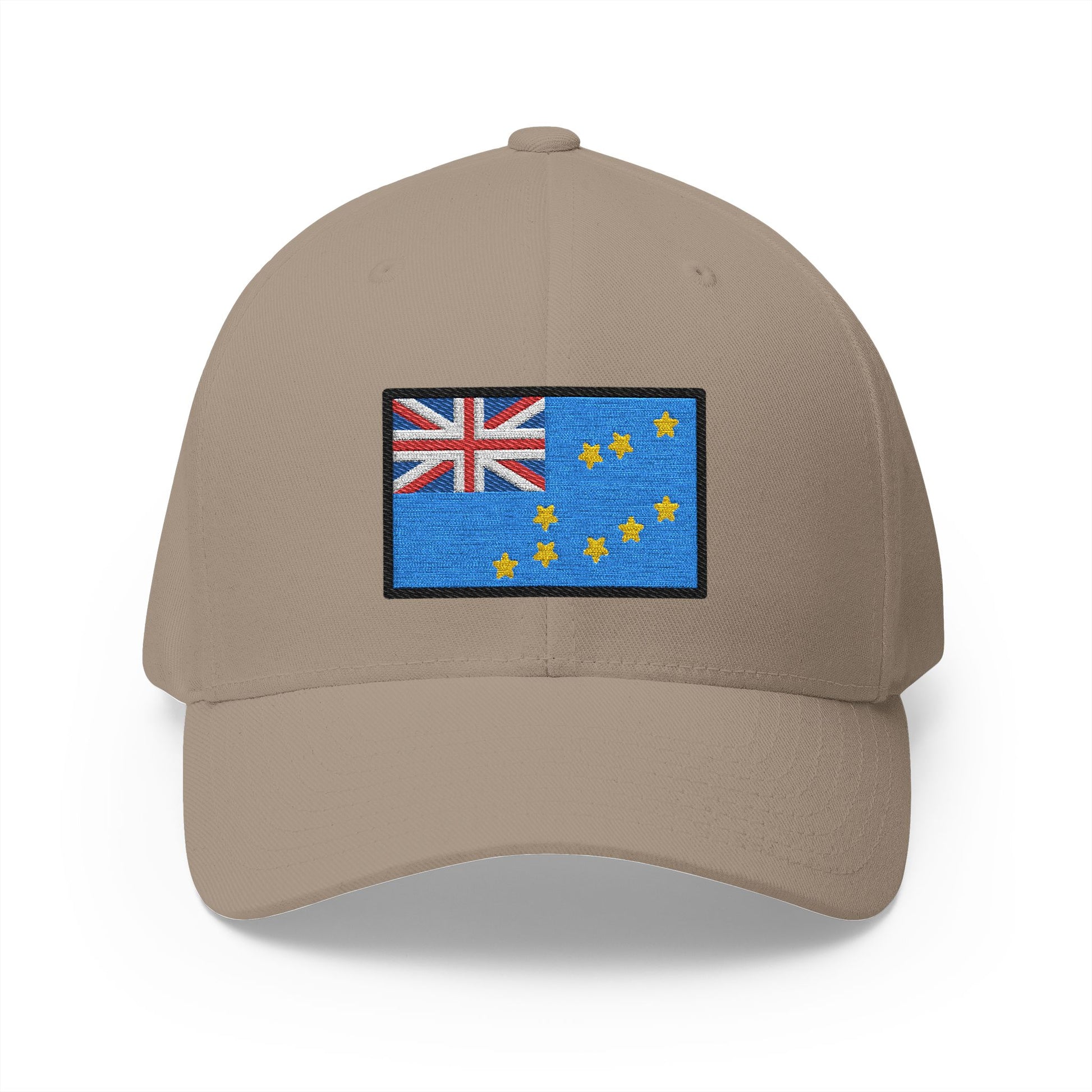 Flag: Tuvalu Emoji Khaki Cap – Premium by Capmoji