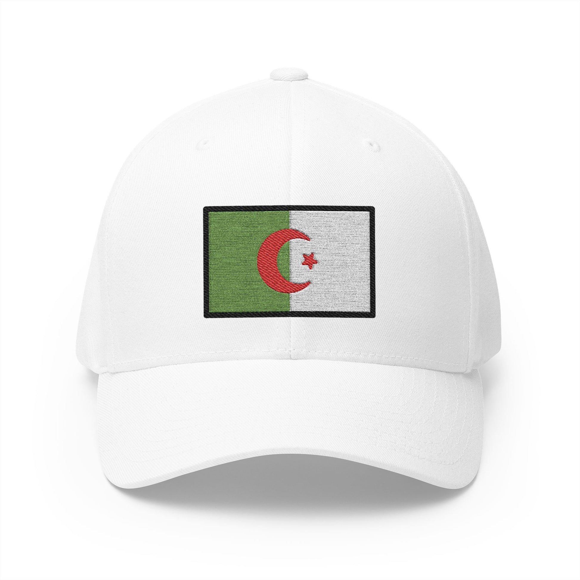 Flag: Algeria Emoji White Cap – Premium by Capmoji