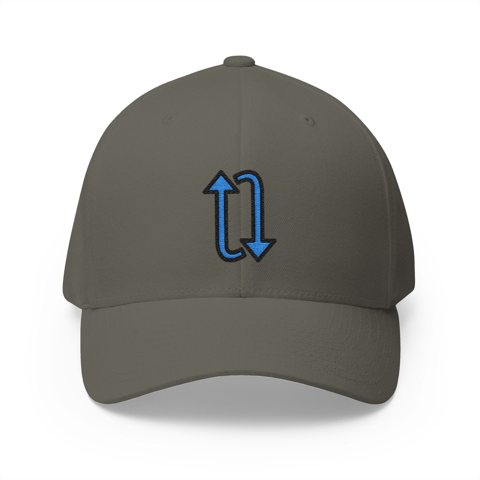Clockwise Vertical Arrows Emoji Olive Cap – Premium by Capmoji