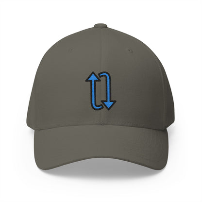 Clockwise Vertical Arrows Emoji Olive Cap – Premium by Capmoji
