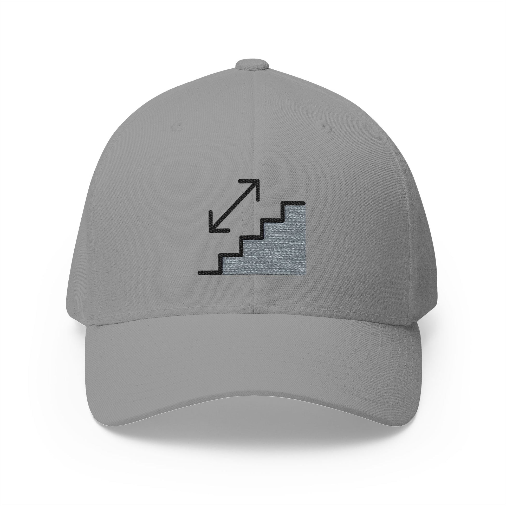 Stairway Emoji Grey Cap – Premium by Capmoji