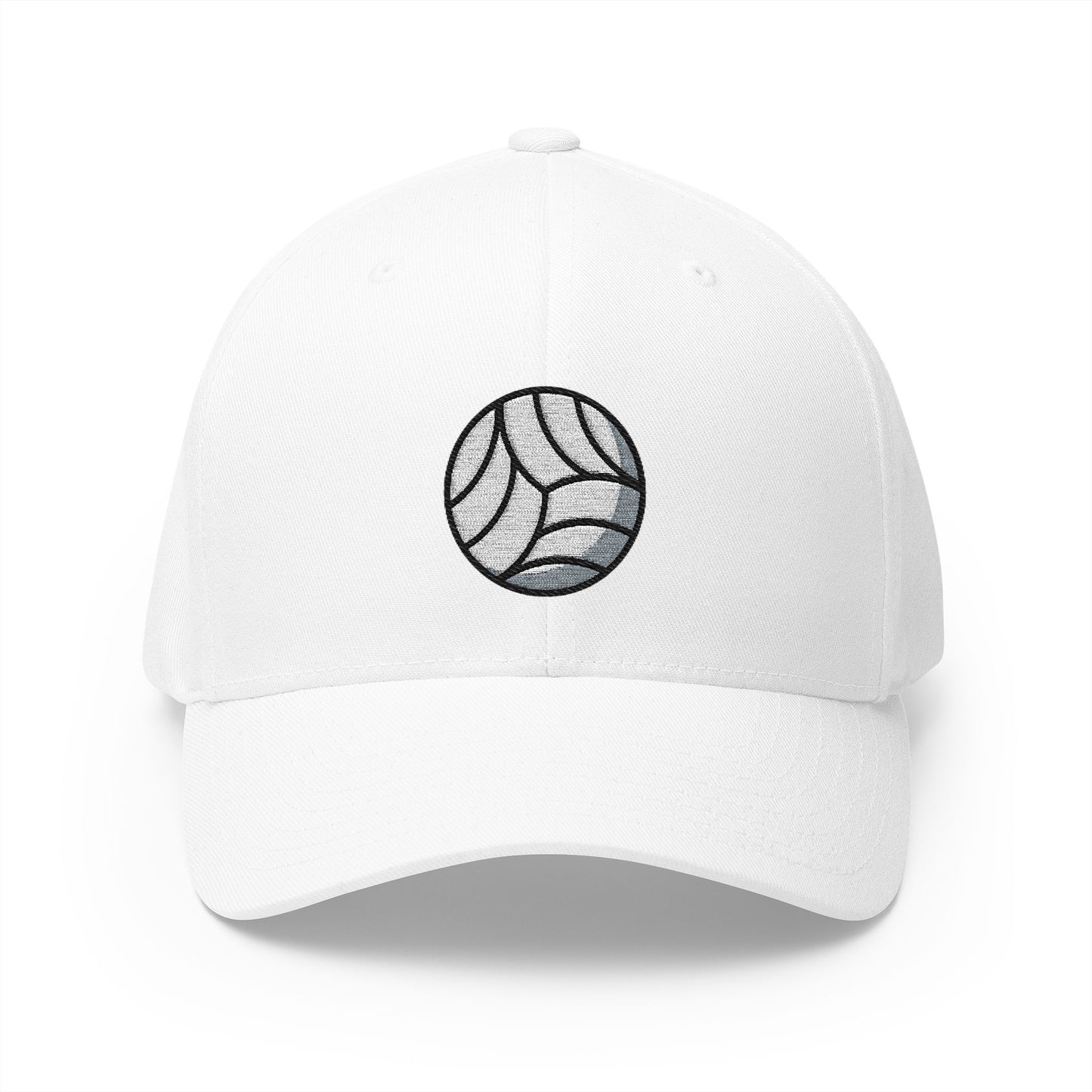 Volleyball Emoji White Cap – Premium by Capmoji