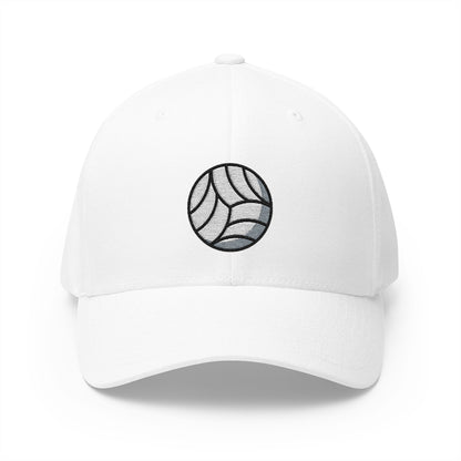 Volleyball Emoji White Cap – Premium by Capmoji