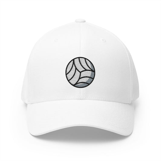 Volleyball Emoji White Cap – Premium by Capmoji