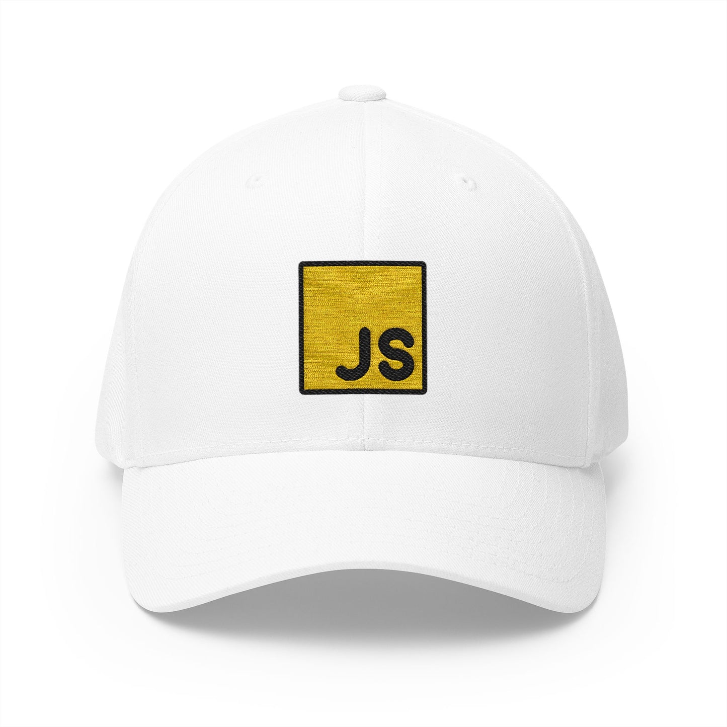 Javascript Emoji White Cap – Premium by Capmoji