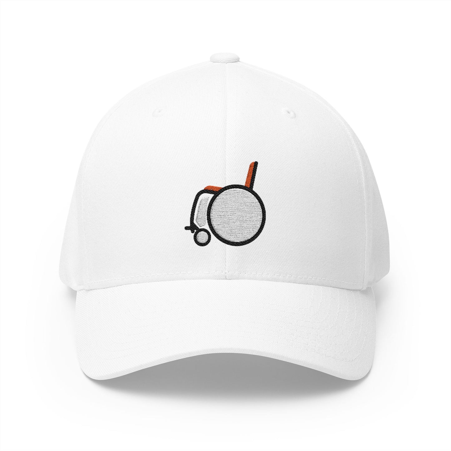 Manual Wheelchair Emoji White Cap – Premium by Capmoji
