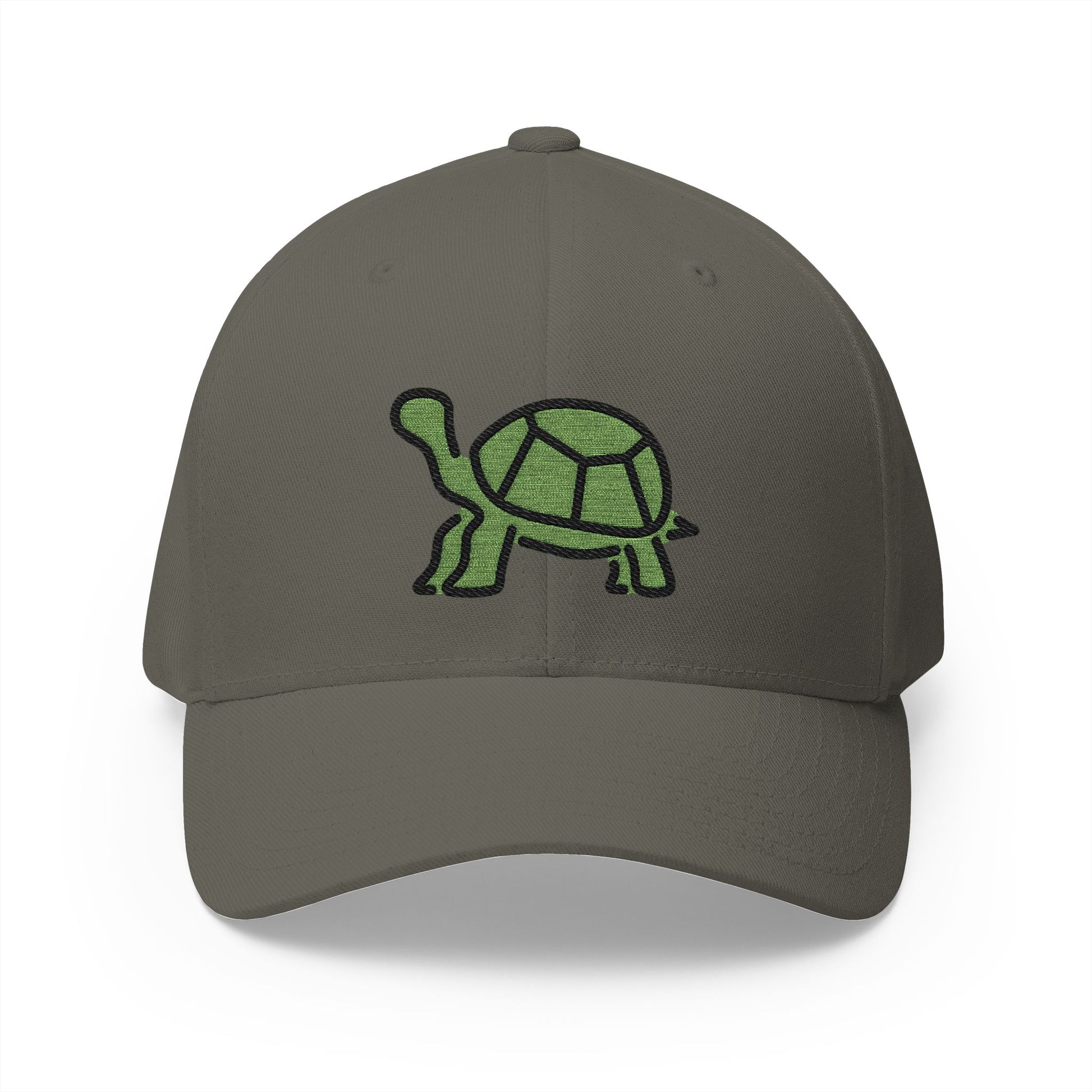 Turtle Emoji Olive Cap – Premium by Capmoji