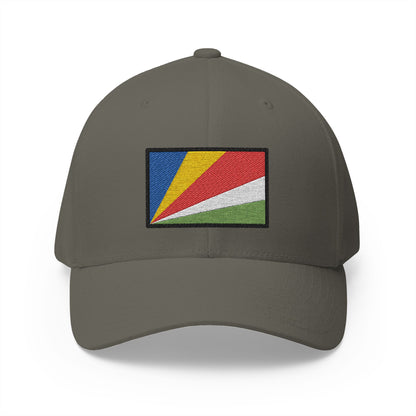 Flag: Seychelles Emoji Olive Cap – Premium by Capmoji