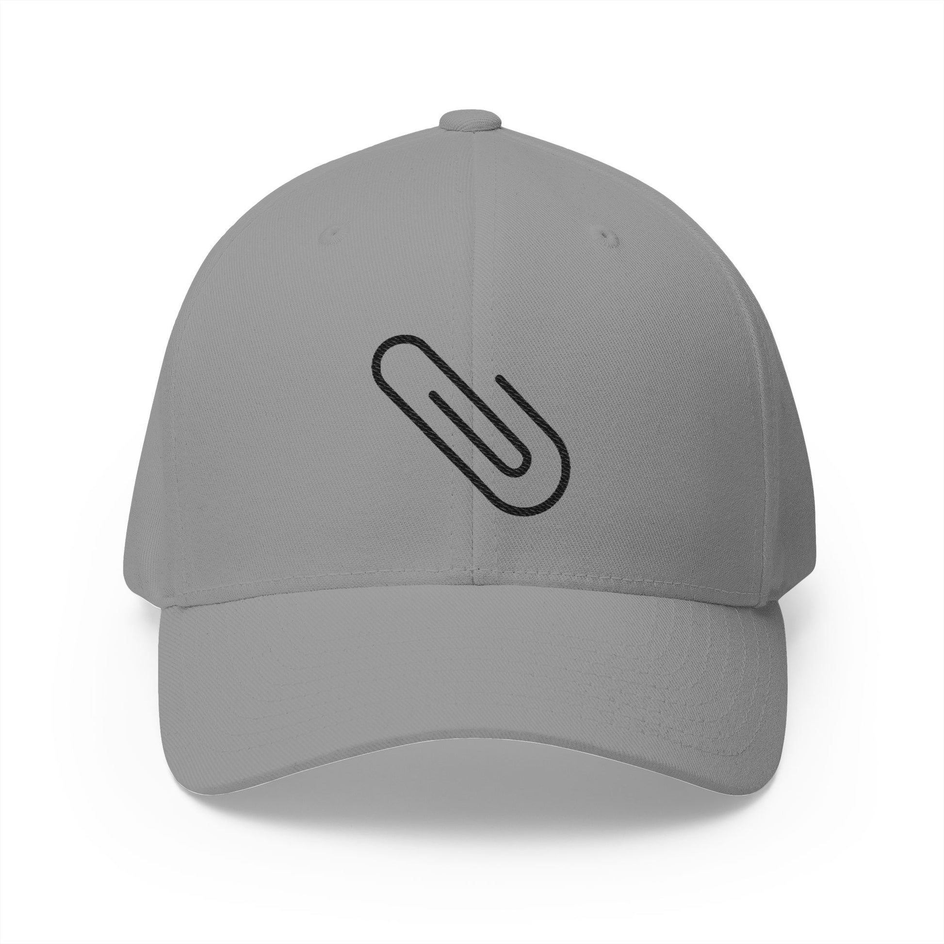 Paperclip Emoji Grey Cap – Premium by Capmoji