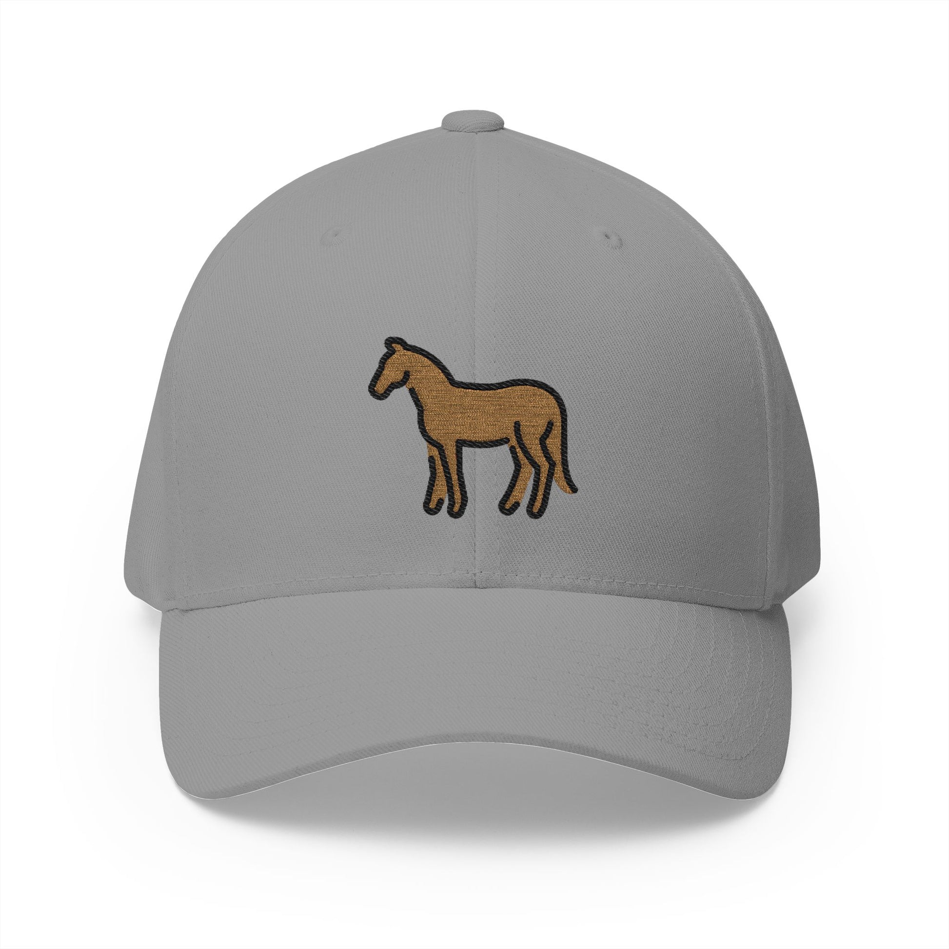 Horse Emoji Grey Cap – Premium by Capmoji