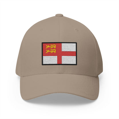 Flag: Sark Emoji Khaki Cap – Premium by Capmoji