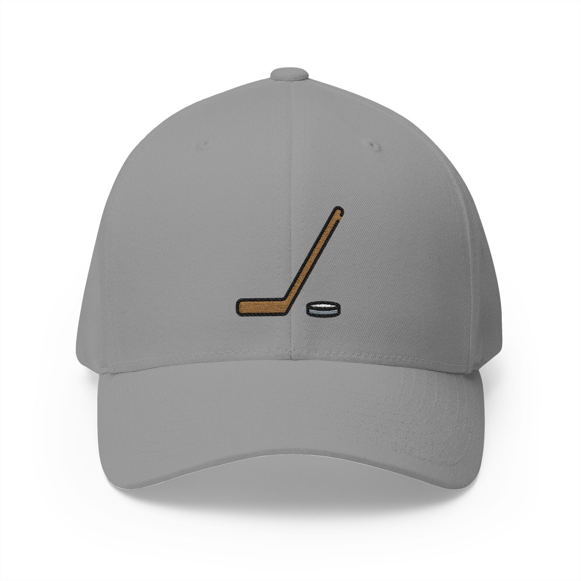 Ice Hockey Emoji Grey Cap – Premium by Capmoji