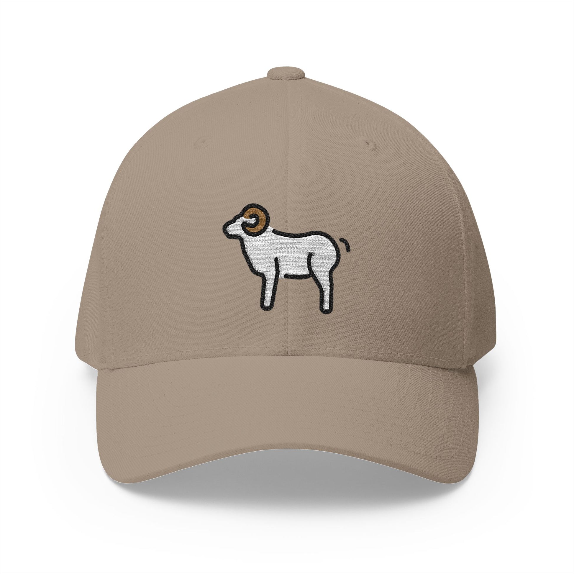 Ram Emoji Khaki Cap – Premium by Capmoji