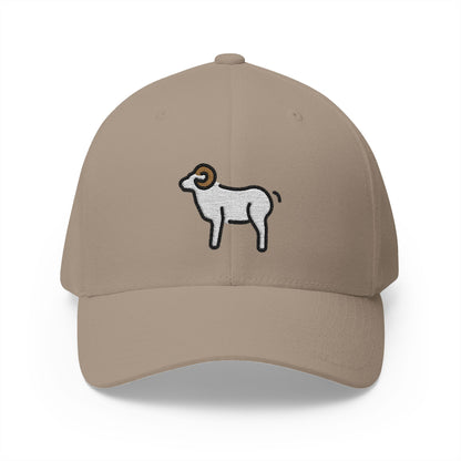 Ram Emoji Khaki Cap – Premium by Capmoji