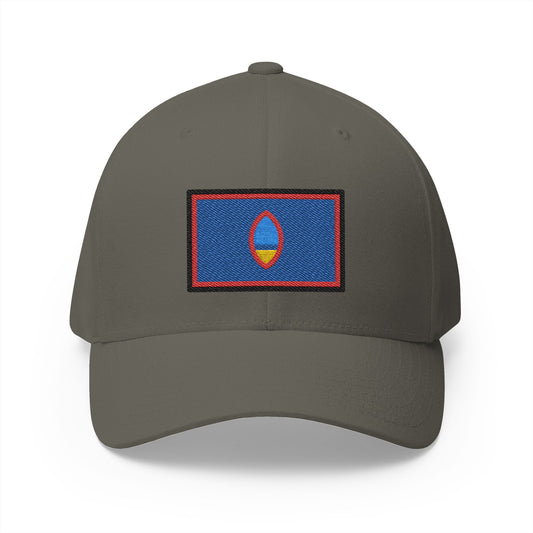 Flag: Guam Emoji Olive Cap – Premium by Capmoji