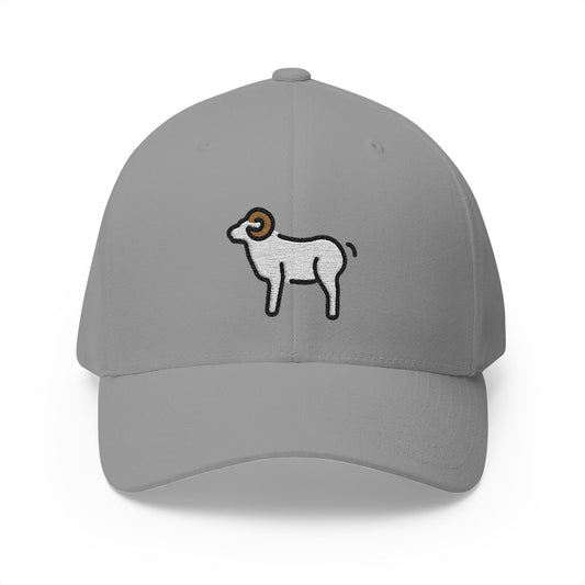 Ram Emoji Grey Cap – Premium by Capmoji
