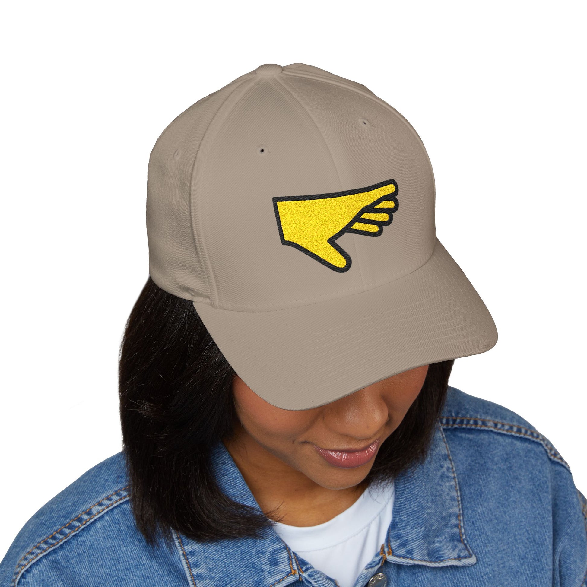 Palm Down Hand Emoji Cap – Premium by Capmoji