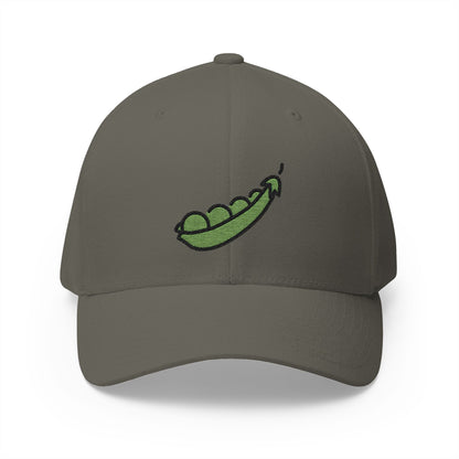 Pea Pod Emoji Olive Cap – Premium by Capmoji