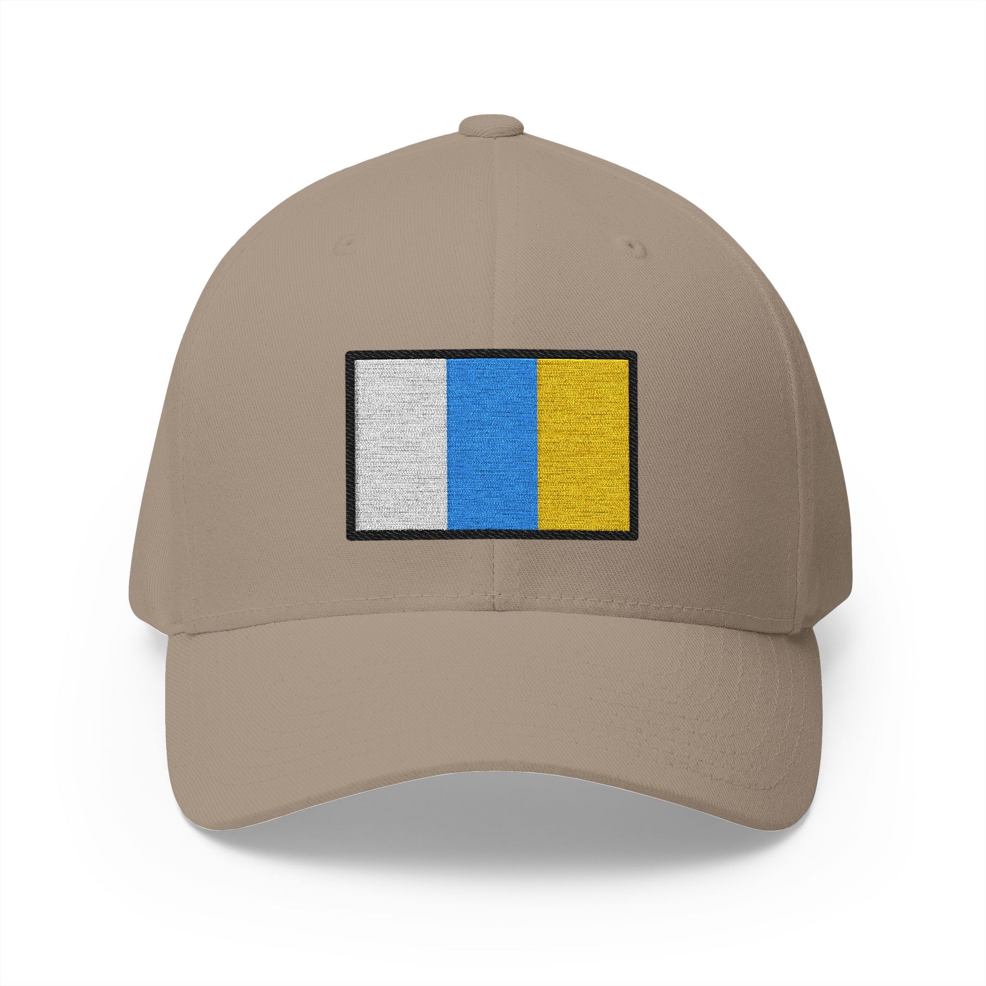 Flag: Canary Islands Emoji Khaki Cap – Premium by Capmoji