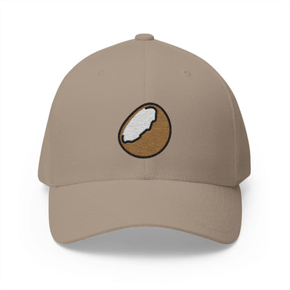 Coconut Emoji Khaki Cap – Premium by Capmoji