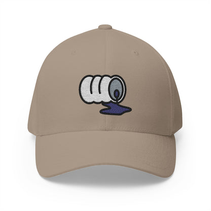 Oil Spill Emoji Khaki Cap – Premium by Capmoji