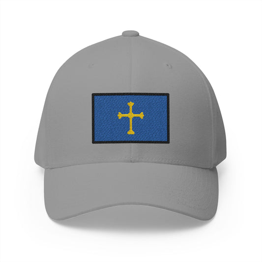Asturian Flag Emoji Grey Cap – Premium by Capmoji