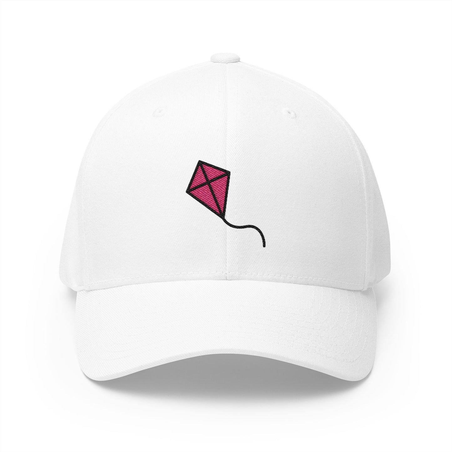 Kite Emoji White Cap – Premium by Capmoji