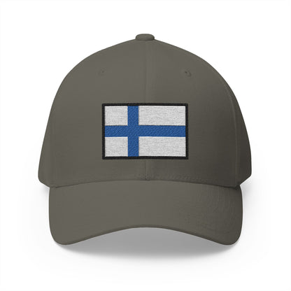 Flag: Finland Emoji Olive Cap – Premium by Capmoji