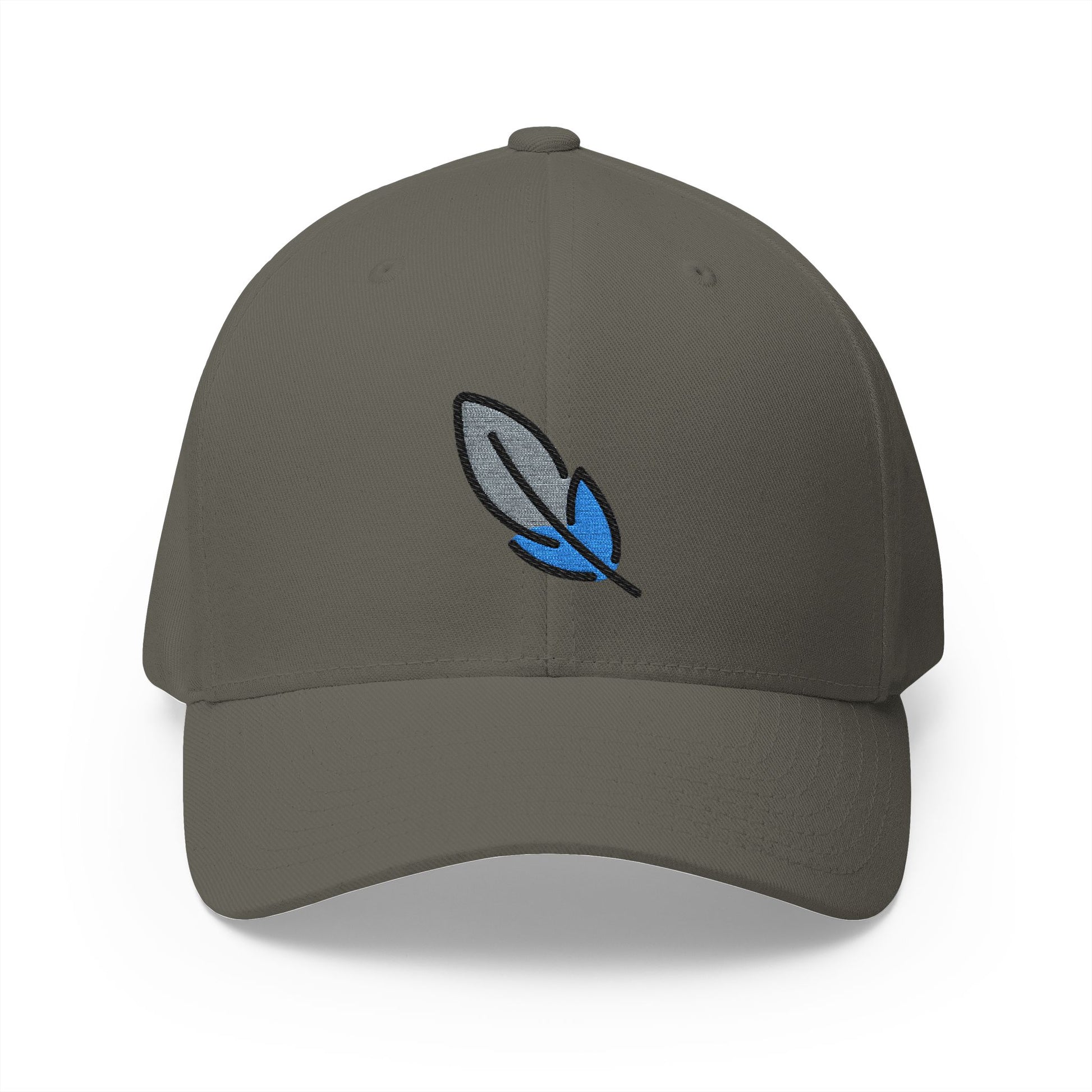 Feather Emoji Olive Cap – Premium by Capmoji