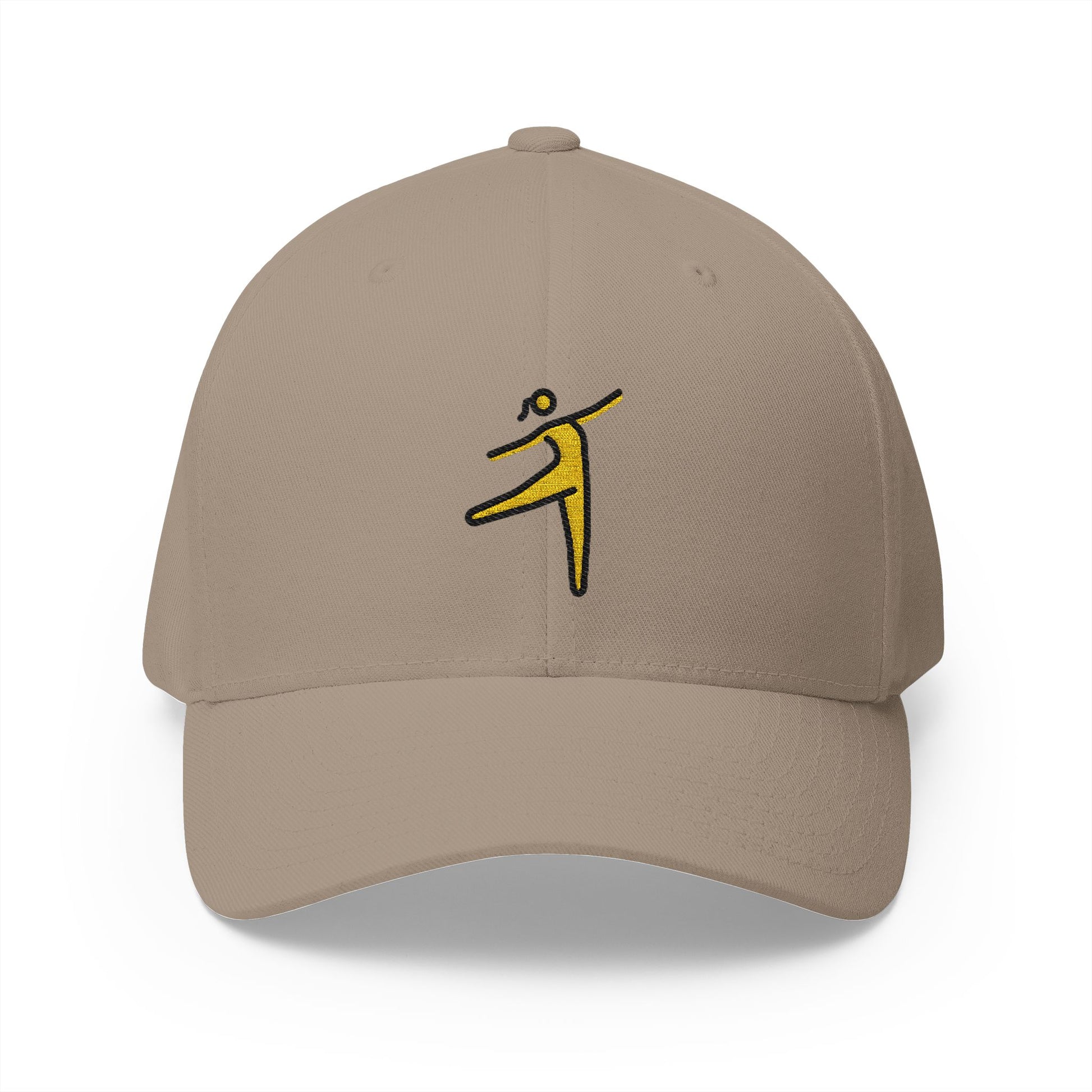 Woman Dancing Emoji Khaki Cap – Premium by Capmoji