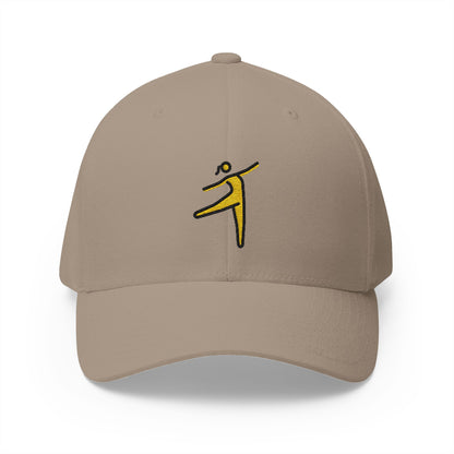 Woman Dancing Emoji Khaki Cap – Premium by Capmoji