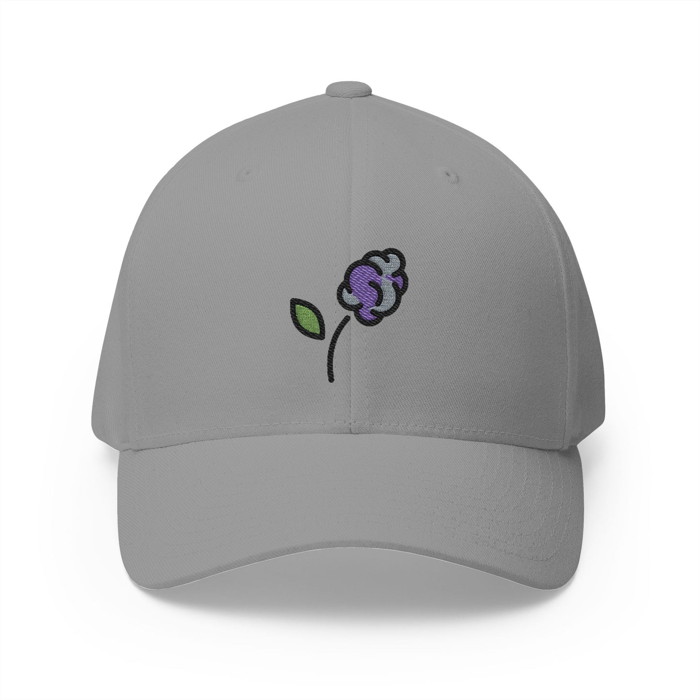 Hyacinth Emoji Grey Cap – Premium by Capmoji
