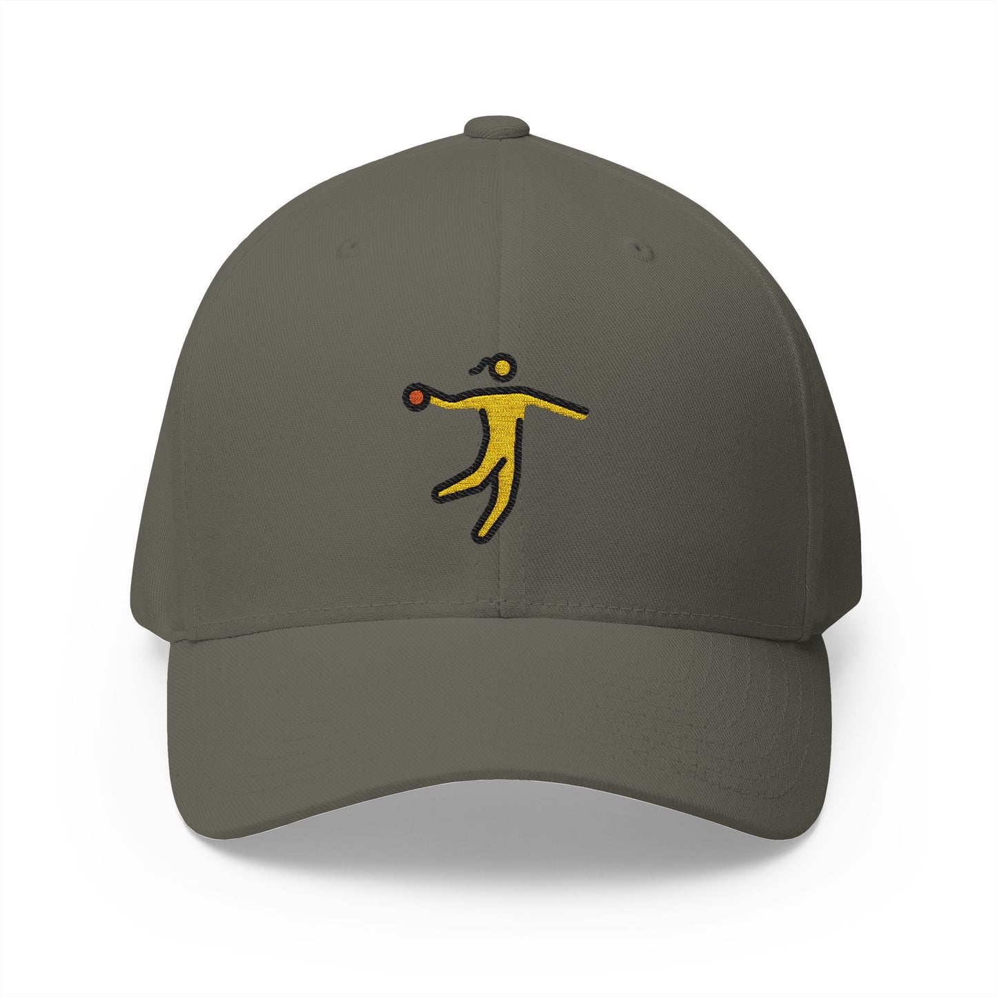 Woman Playing Handball Emoji Olive Cap – Premium by Capmoji