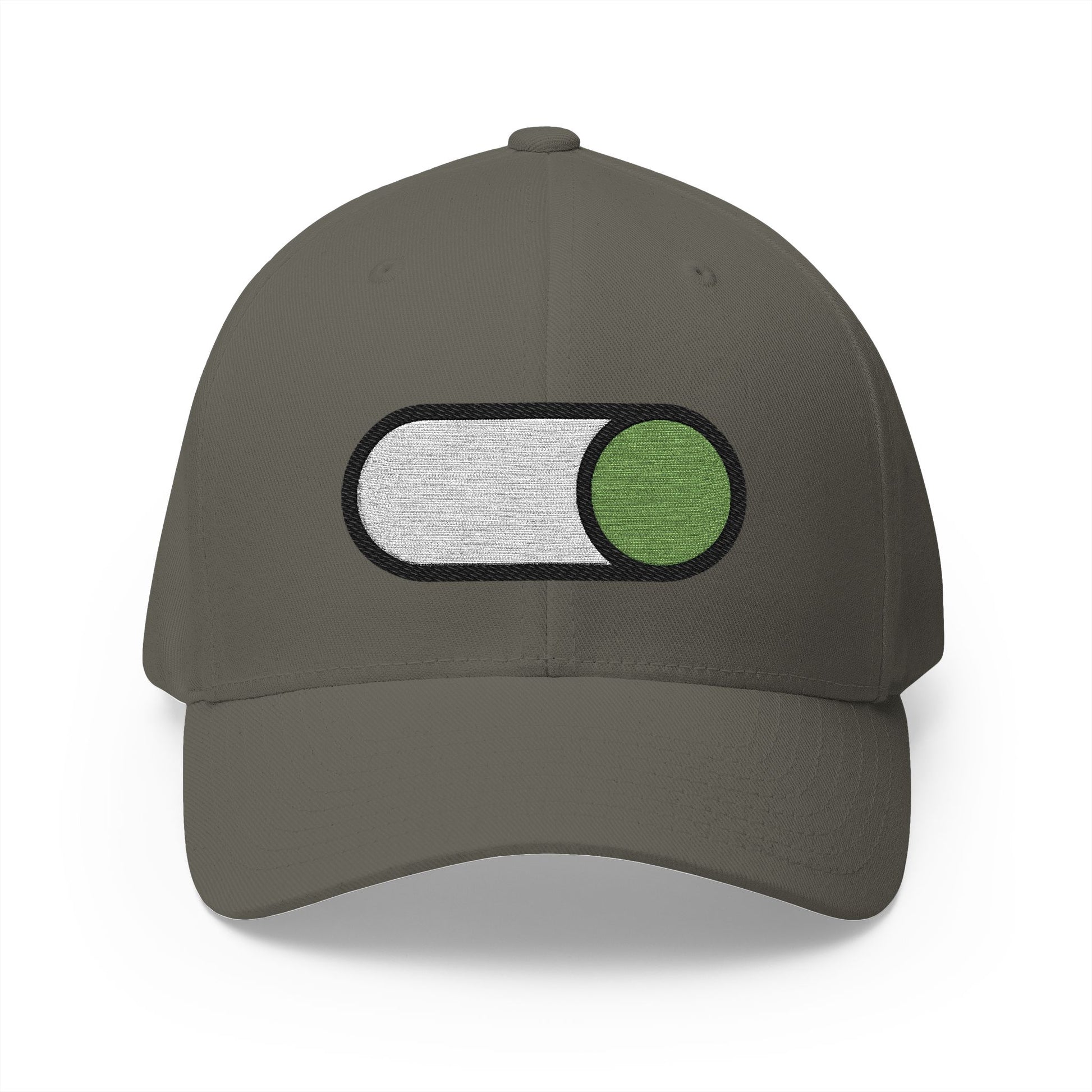 Toggle Button State B Emoji Olive Cap – Premium by Capmoji