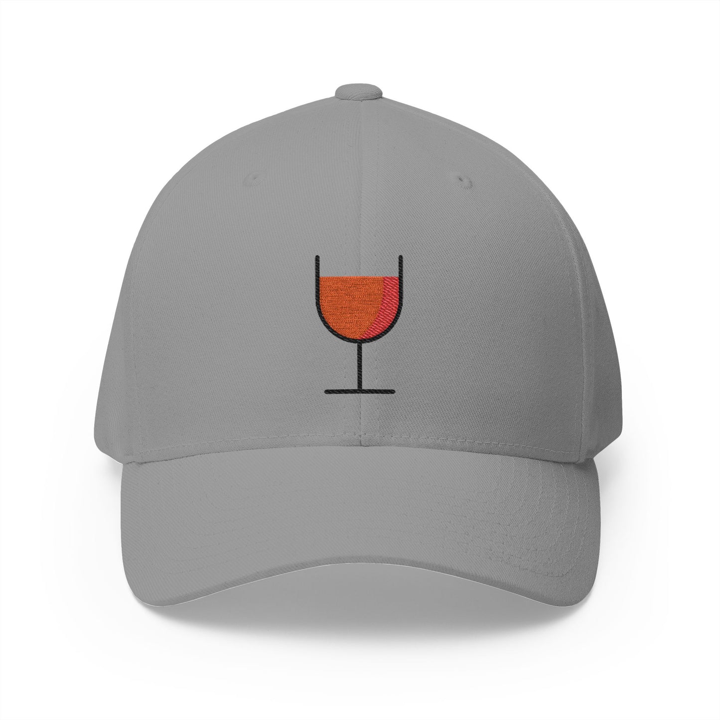 Wine Glass Emoji Grey Cap – Premium by Capmoji