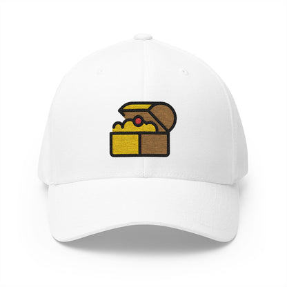 Treasure Chest Emoji White Cap – Premium by Capmoji