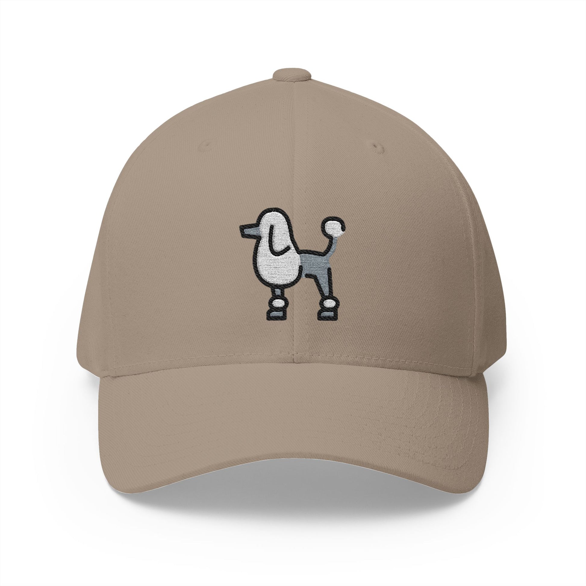 Poodle Emoji Khaki Cap – Premium by Capmoji