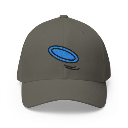 Flying Disc Emoji Olive Cap – Premium by Capmoji