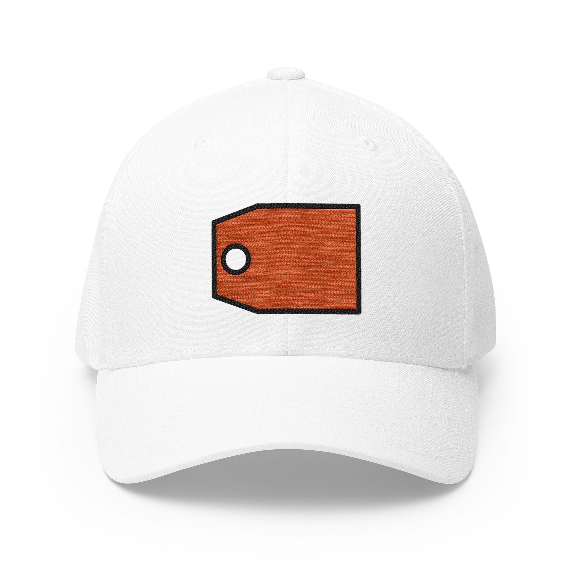 Label Emoji White Cap – Premium by Capmoji