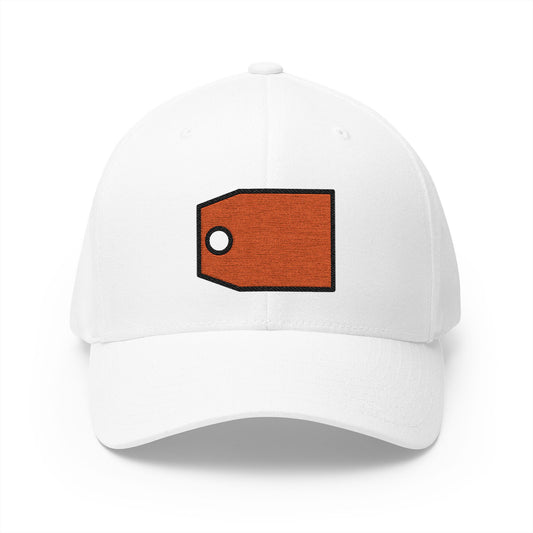 Label Emoji White Cap – Premium by Capmoji