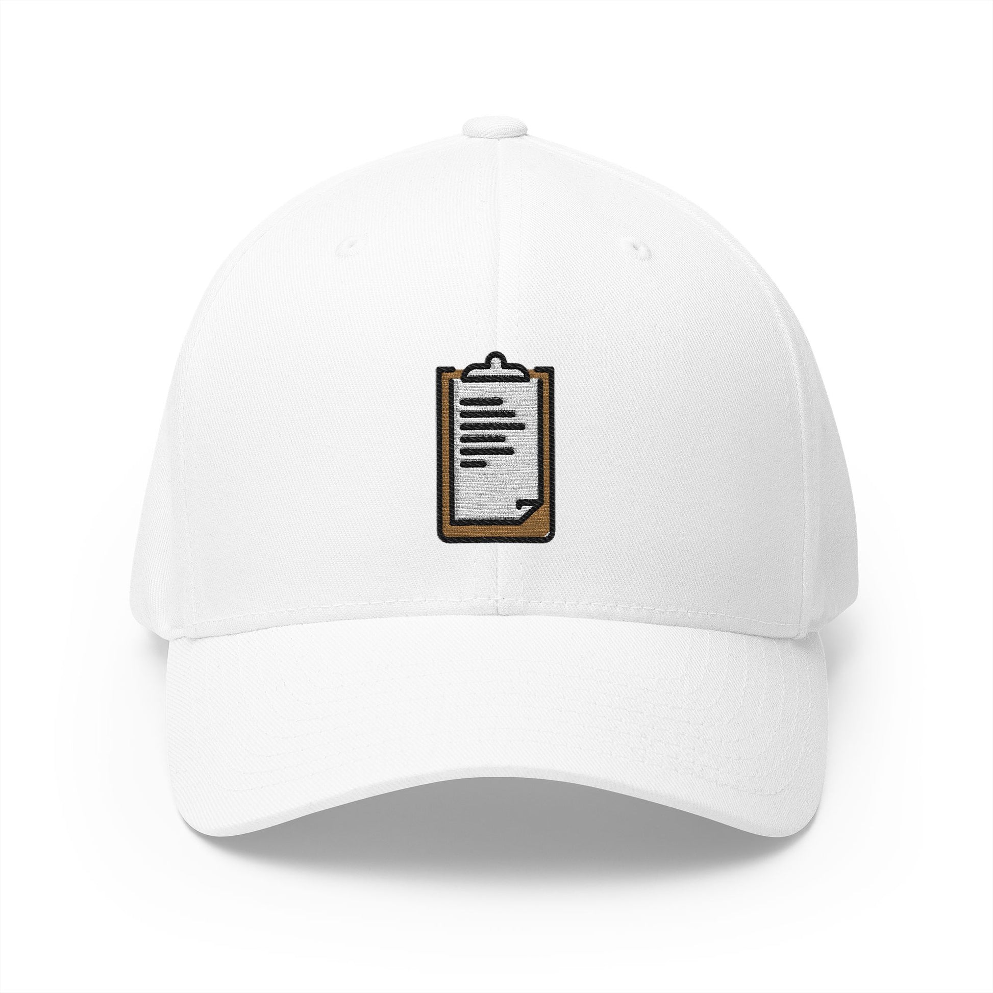 Clipboard Emoji White Cap – Premium by Capmoji
