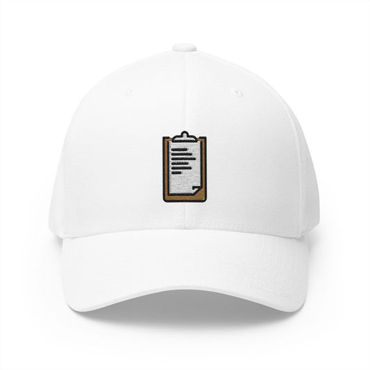 Clipboard Emoji White Cap – Premium by Capmoji