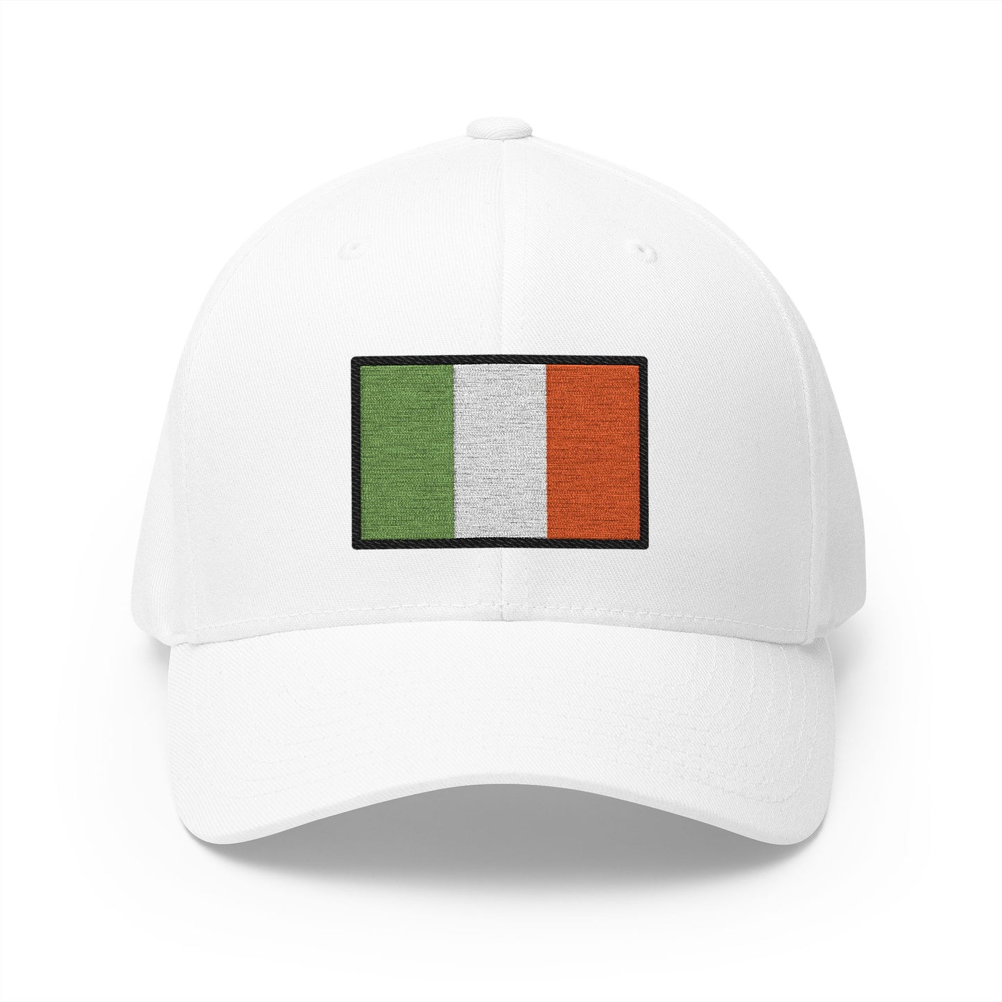 Flag: Ireland Emoji White Cap – Premium by Capmoji
