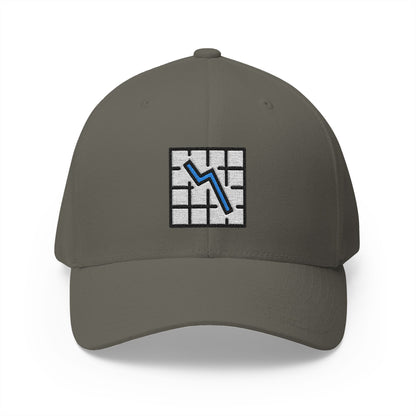Chart Decreasing Emoji Olive Cap – Premium by Capmoji