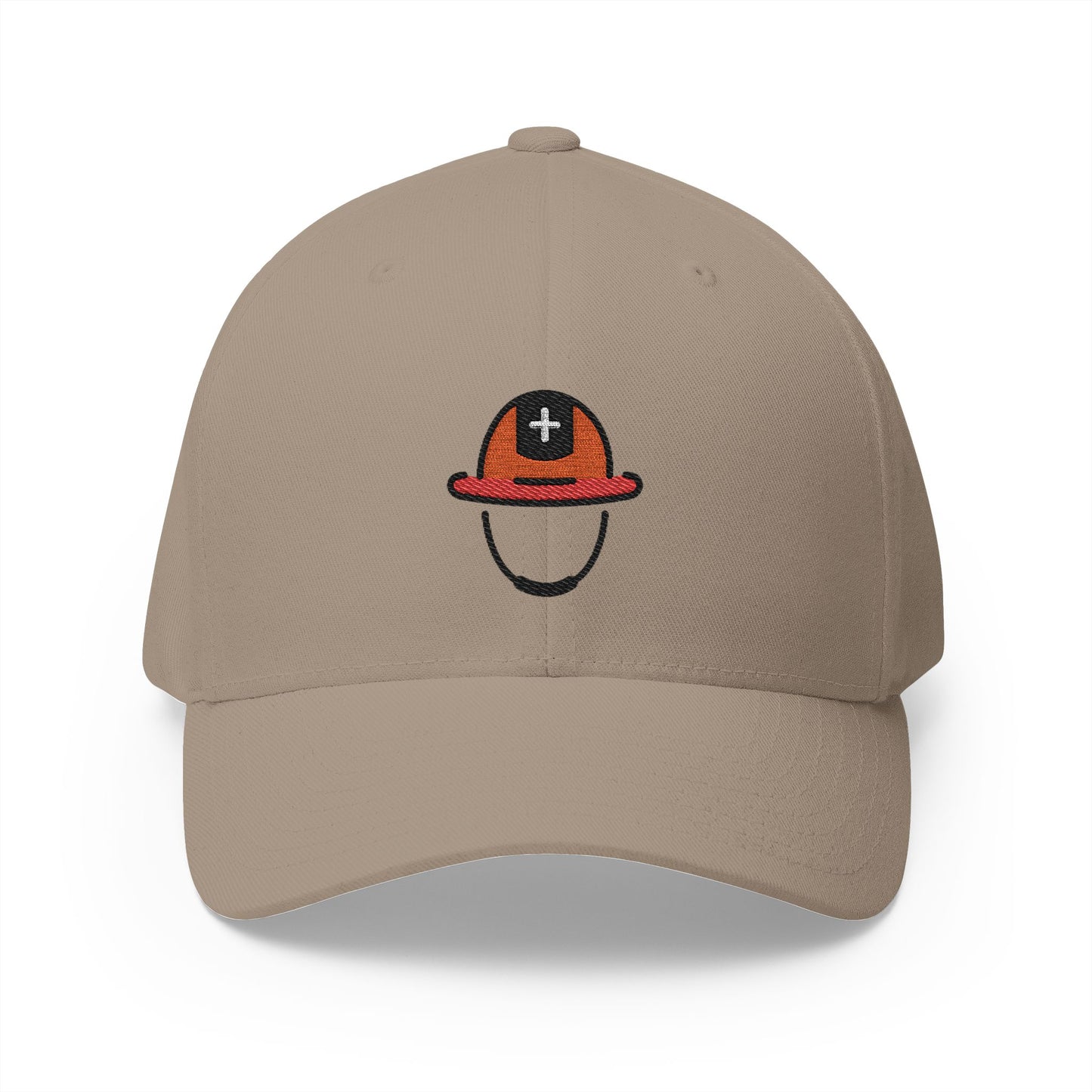 Rescue Worker'S Helmet Emoji Khaki Cap – Premium by Capmoji