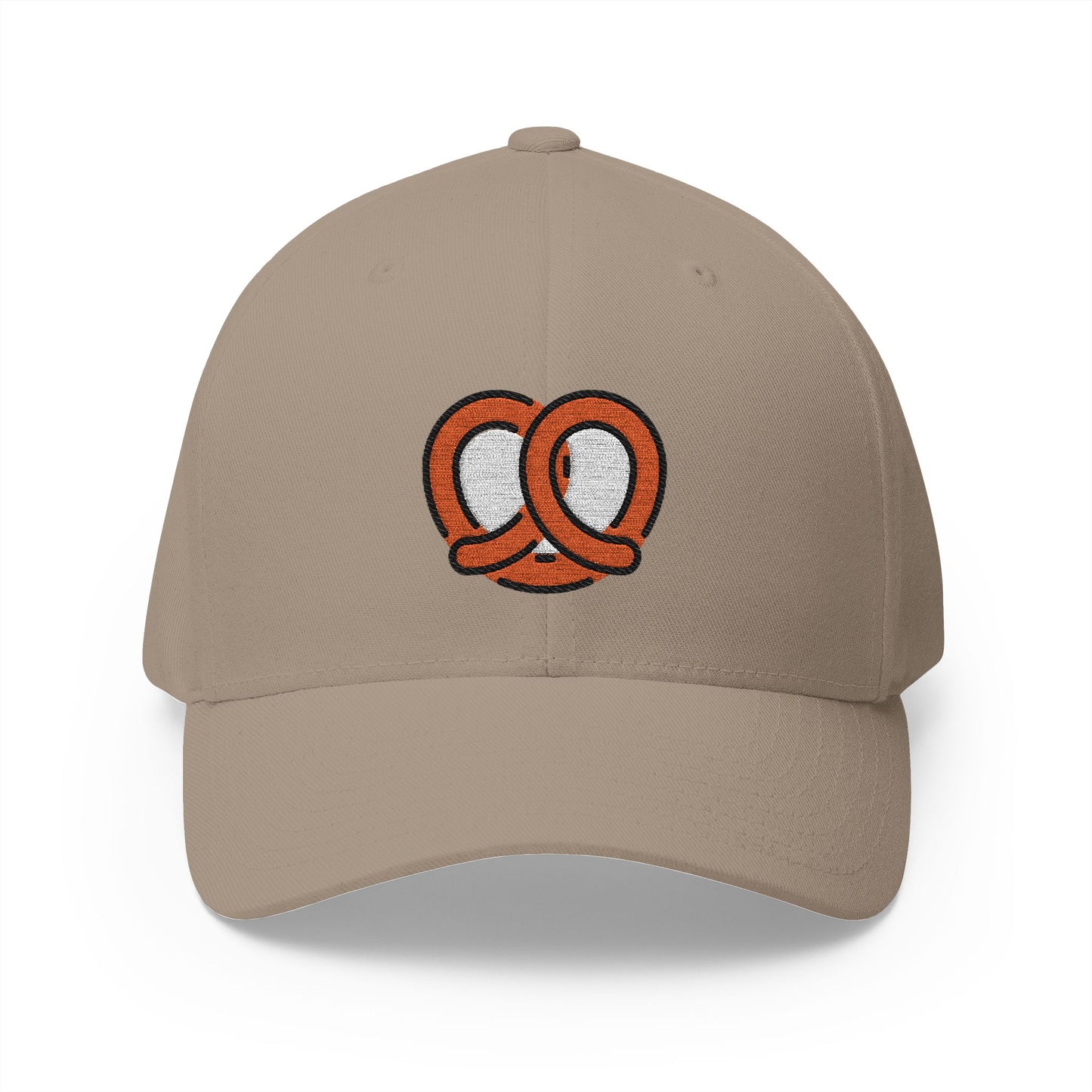 Pretzel Emoji Khaki Cap – Premium by Capmoji